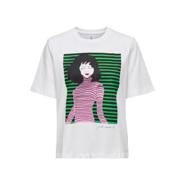 ΓΥΝΑΙΚΕΙΟ ΜΠΛΟΥΖΑΚΙ ΛΕΥΚΟ ONLY  ONLMAUVE BOXY S/S WOMAN TOP BOX JRS 15286644 - Image 1