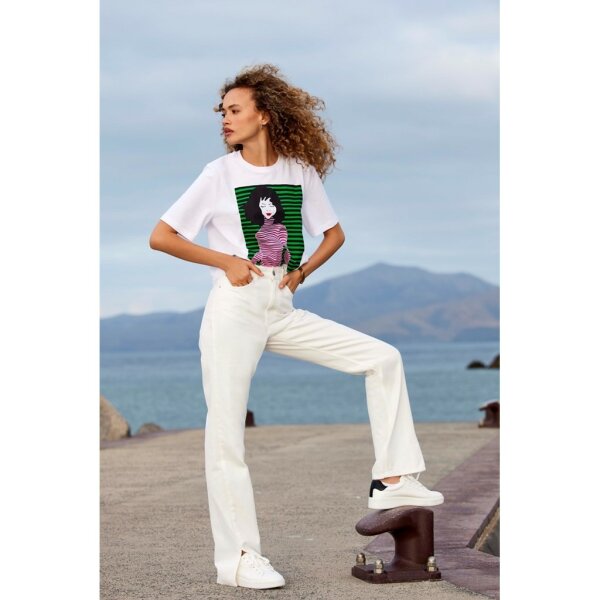 ΓΥΝΑΙΚΕΙΟ ΜΠΛΟΥΖΑΚΙ ΛΕΥΚΟ ONLY  ONLMAUVE BOXY S/S WOMAN TOP BOX JRS 15286644 - Image 3