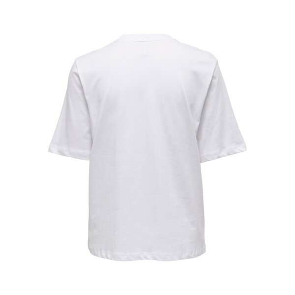 15286714_4150934_back ΓΥΝΑΙΚΕΙΟ ΜΠΛΟΥΖΑΚΙ ΑΣΠΡΟ ONLY ONLCLEMENTINE BOXY S/S FOIL TOP BOX JRS 15286714 - Image 2