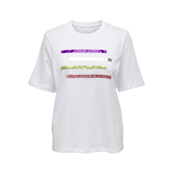 15286714_4150934_front ΓΥΝΑΙΚΕΙΟ ΜΠΛΟΥΖΑΚΙ ΑΣΠΡΟ ONLY ONLCLEMENTINE BOXY S/S FOIL TOP BOX JRS 15286714 - Image 1