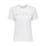 ΓΥΝΑΙΚΕΙΟ ΜΠΛΟΥΖΑΚΙ ΛΕΥΚΟ ONLY ONLCORA REG S/S WORD TOP BOX JRS 15286729