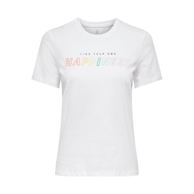 ΓΥΝΑΙΚΕΙΟ ΜΠΛΟΥΖΑΚΙ ΛΕΥΚΟ ONLY ONLCORA REG S/S WORD TOP BOX JRS 15286729