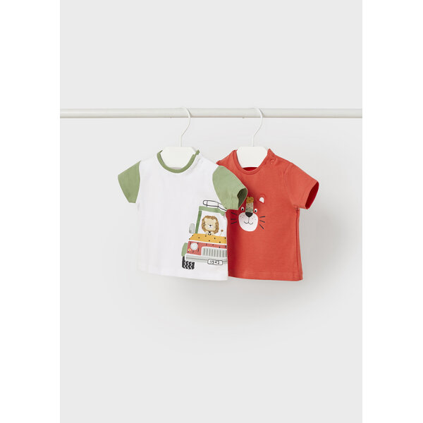 Παιδικό Σετ 2 Μπλουζάκια Μακρυμάνικα Πορτοκαλί 23-01002-055 - Image 1