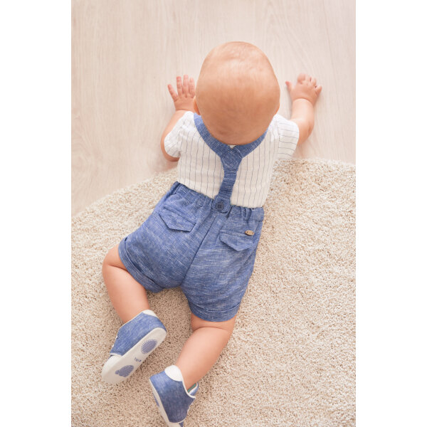 Παιδικό Σετ Παντελόνι Κοντό Τιράντες Μπλέ 23-01262-074 - Image 2