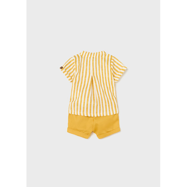 23-01265-042-L-5 Παιδικό Σετ Παντελόνι Κοντό Πουκάμισο Κίτρινο 23-01265-042 - Image 2