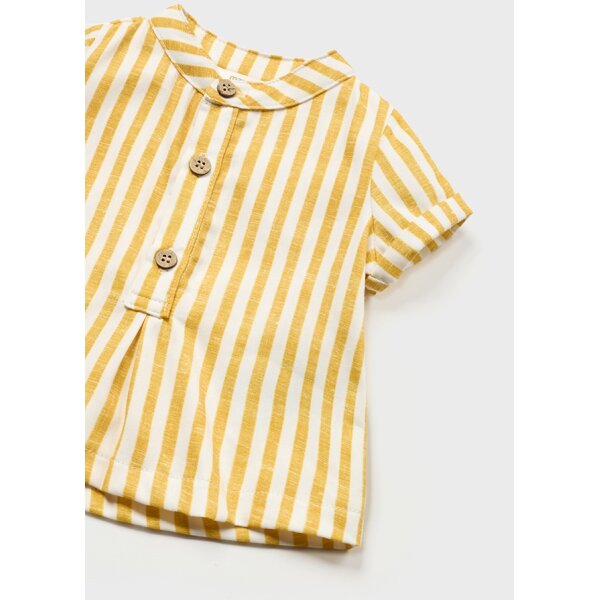23-01265-042-L-6 Παιδικό Σετ Παντελόνι Κοντό Πουκάμισο Κίτρινο 23-01265-042 - Image 3
