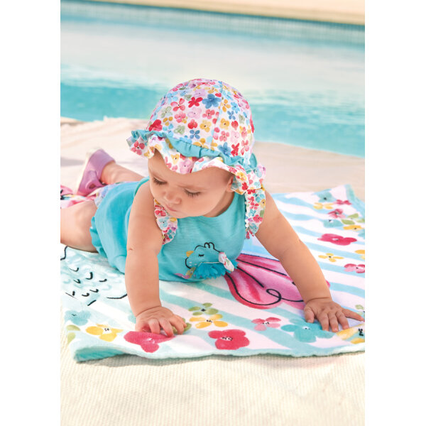 Παιδικό Σετ Μαγιό Με Καπέλο Μπλέ 23-01692-050 - Image 1