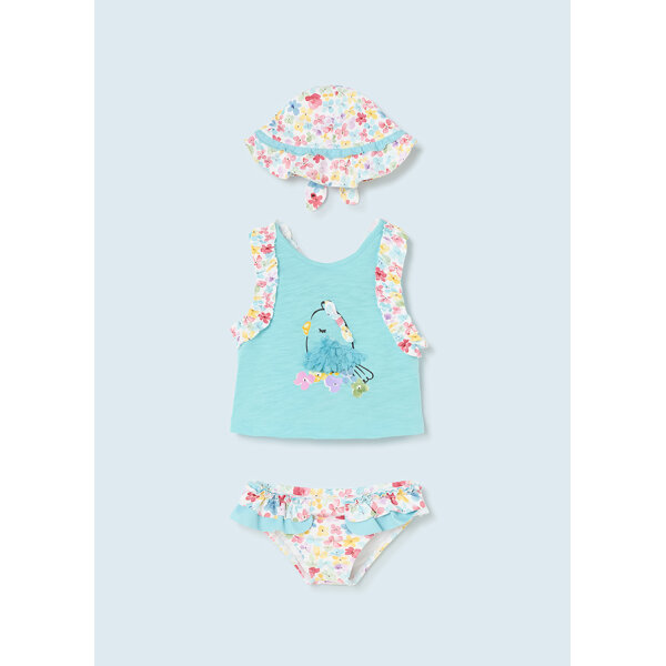 Παιδικό Σετ Μαγιό Με Καπέλο Μπλέ 23-01692-050 - Image 2