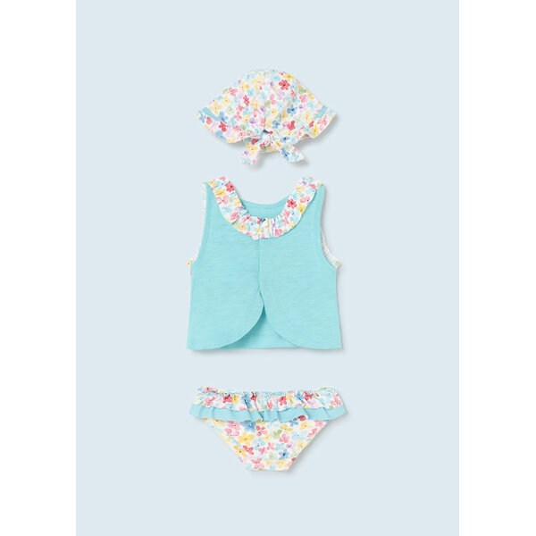 Παιδικό Σετ Μαγιό Με Καπέλο Μπλέ 23-01692-050 - Image 3