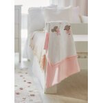 Παιδική Κουβέρτα Με Κέντημα Ροζ 23-09250-063