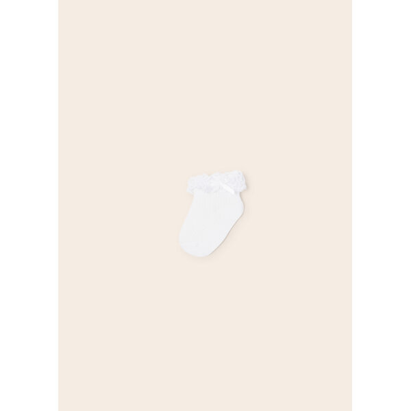 23-09593-011-L-4 Παιδικό Καλτσάκι Αμπιγιέ Λευκό 23-09593-011 - Image 1