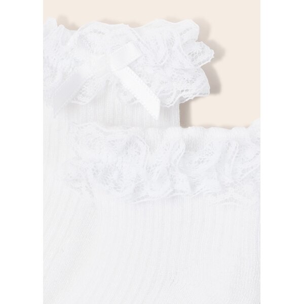 23-09593-011-L-5 Παιδικό Καλτσάκι Αμπιγιέ Λευκό 23-09593-011 - Image 2