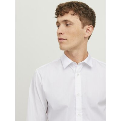 Ανδρικό Πουκάμισο JACK & JONES 12187222 Λευκό
