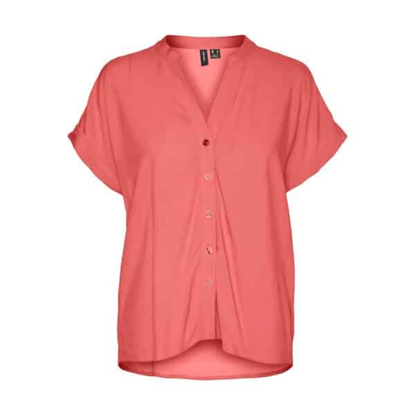 VERO-MODA_Springsummer_4208819_10282449 ΓΥΝΑΙΚΕΙΟ ΠΟΥΚΑΜΙΣΟ ΚΟΝΤΟΜΑΝΙΚΟ VMSARA SS SHIRT WVN VERO MODA 10282449 - Image 1