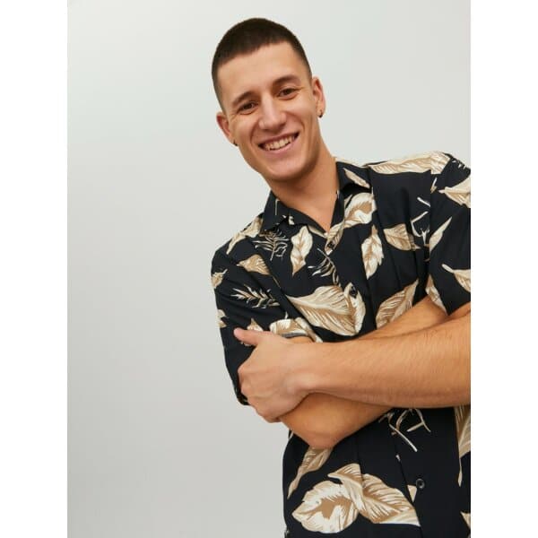 Ανδρικό Πουκάμισο JACK & JONES 12202240 Μαύρο - Image 3