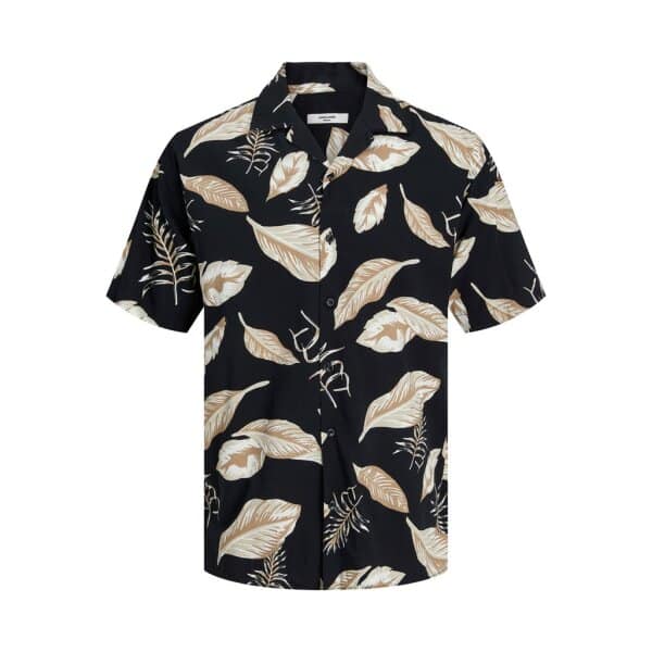 12202240_4114184_front Ανδρικό Πουκάμισο JACK & JONES 12202240 Μαύρο - Image 1