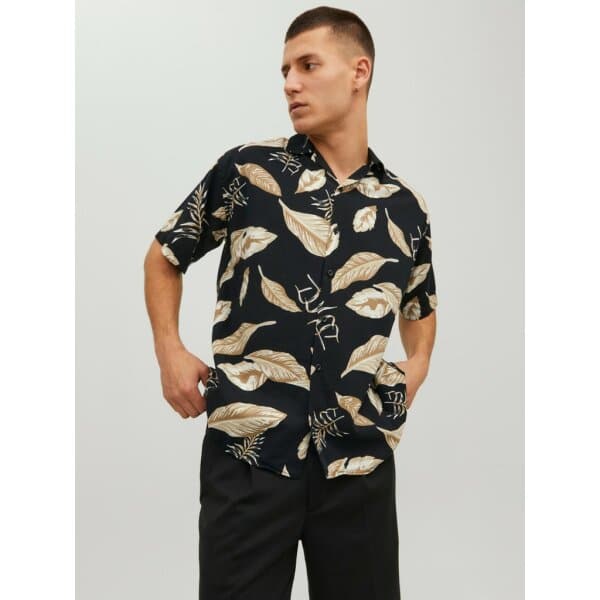 Ανδρικό Πουκάμισο JACK & JONES 12202240 Μαύρο - Image 7