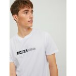 Ανδρική Μπλούζα JACK & JONES 12221946 Λευκό - Image 2