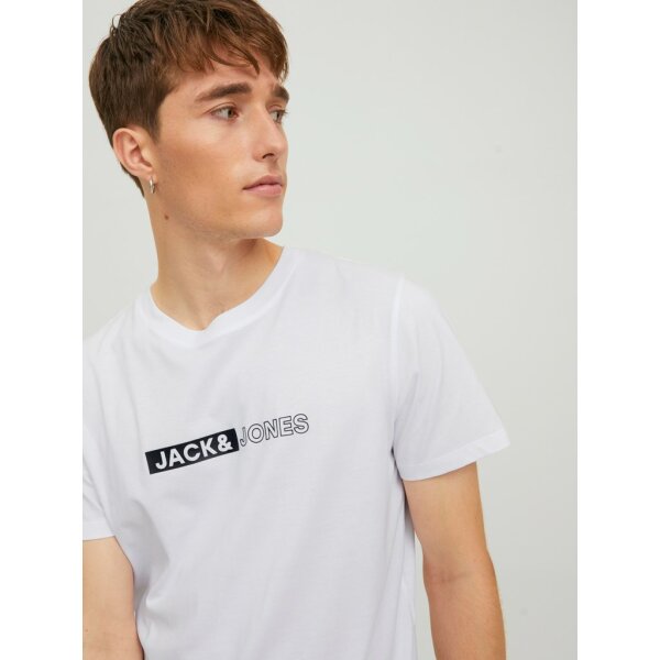 12221946_4094929_creative - Αντιγραφή Ανδρική Μπλούζα JACK & JONES 12221946 Λευκό - Image 2