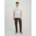Ανδρική Μπλούζα JACK & JONES 12221946 Λευκό - Image 5