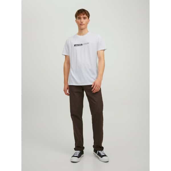 12221946_4094929_front full - Αντιγραφή Ανδρική Μπλούζα JACK & JONES 12221946 Λευκό - Image 5