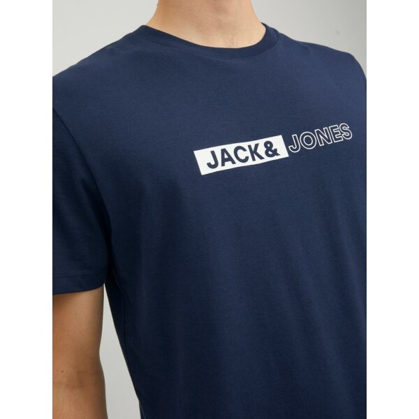 Ανδρική Μπλούζα JACK & JONES 12221946 Μπλέ - Image 4