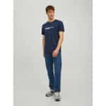 Ανδρική Μπλούζα JACK & JONES 12221946 Μπλέ - Image 6