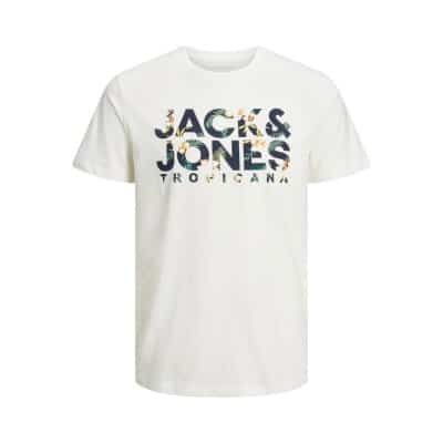 Ανδρική Μπλούζα PLUS SIZE JACK & JONES 12225322 Λευκό