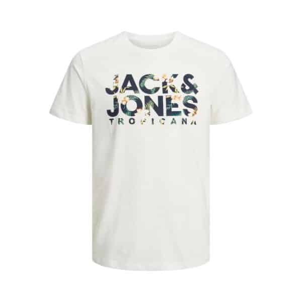 Ανδρική Μπλούζα PLUS SIZE JACK & JONES 12225322 Λευκό - Image 1