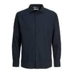 Ανδρικό Πουκάμισο Λινό JACK & JONES 12225707 Μπλέ