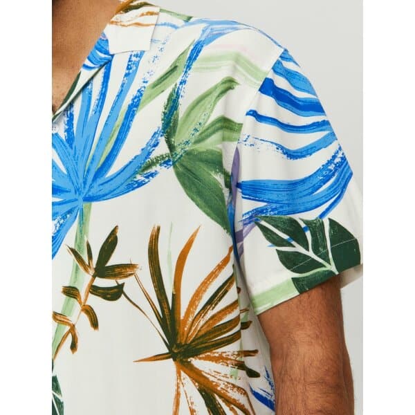 Ανδρικό Πουκάμισο EXOTIC JACK & JONES 12227632 Λευκό - Image 4