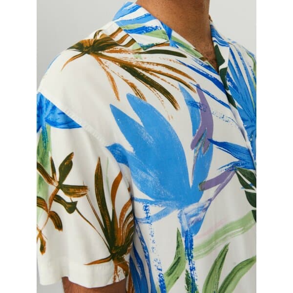 Ανδρικό Πουκάμισο EXOTIC JACK & JONES 12227632 Λευκό - Image 5