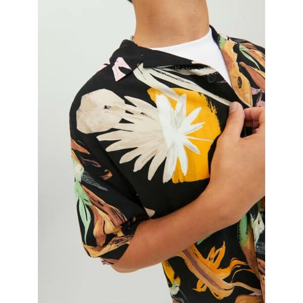 Ανδρικό Πουκάμισο EXOTIC JACK & JONES 12227632 Μαύρο - Image 4