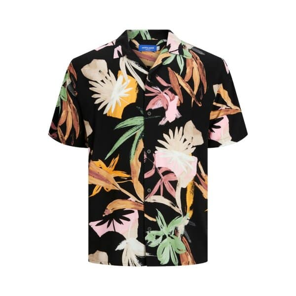 Ανδρικό Πουκάμισο EXOTIC JACK & JONES 12227632 Μαύρο - Image 1