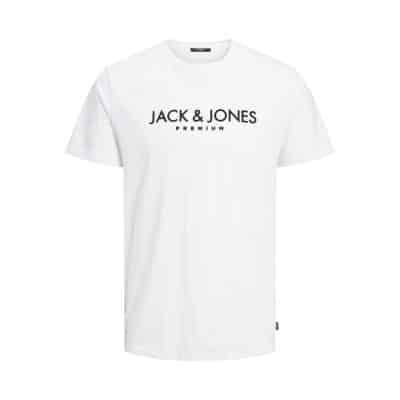 Ανδρική Μπλούζα JACK & JONES 12227649 Λευκό