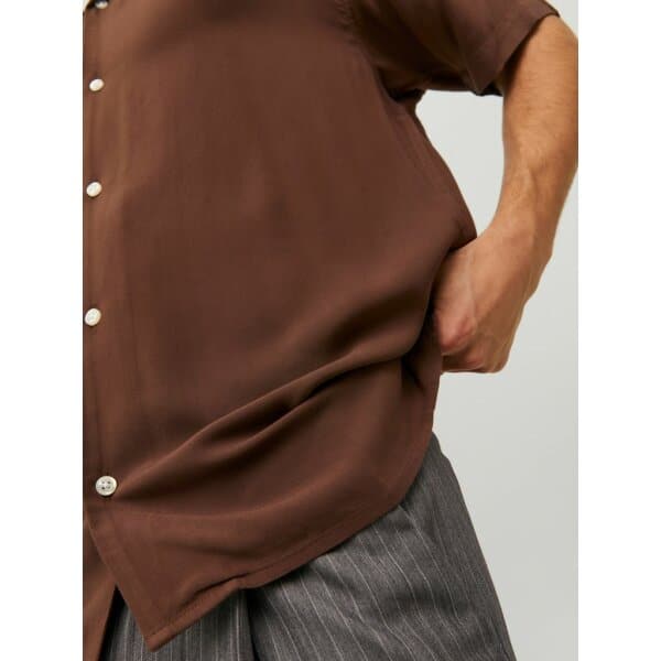Ανδρικό Πουκάμισο JACK & JONES 12228007 Καφέ - Image 4
