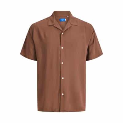 Ανδρικό Πουκάμισο JACK & JONES 12228007 Καφέ