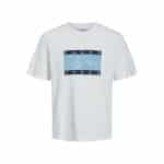 Ανδρική Μπλούζα JACK & JONES 12228254 Λευκό - Image 3