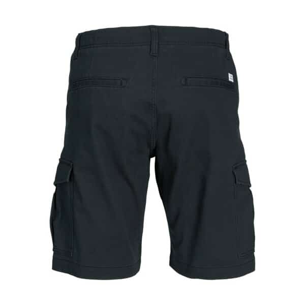 12232576_4188406_back Ανδρική Βερμούδα CARGO PLUS SIZE JACK & JONES 12232576 Μαύρο - Image 2