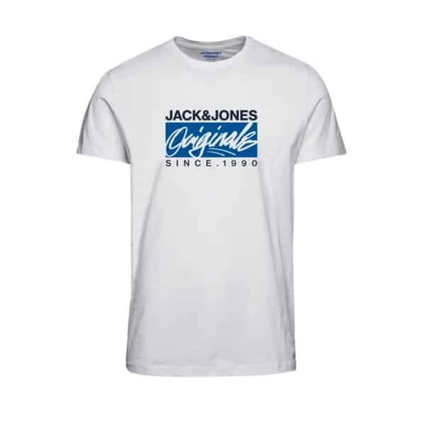 Ανδρική Μπλούζα JACK & JONES 12232649 Λευκό - Image 1