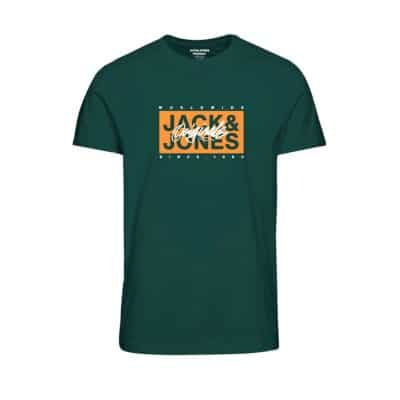 Ανδρική Μπλούζα JACK & JONES 12232649 Πράσινο