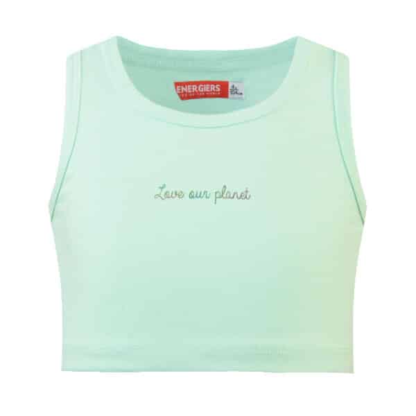 ΜΠΛΟΥΖΑ ΠΡΑΣΙΝΗ CROP TOP ΚΟΡΙΤΣΙ ENERGIERS 15-223334-5 - Image 1