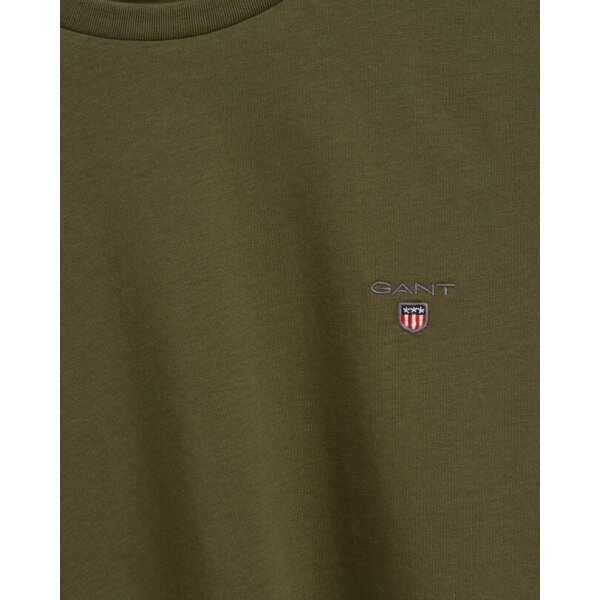 Ανδρική Μπλούζα GANT ORIGINAL 234100 Πράσινο - Image 3