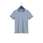 Ανδρική Μπλούζα GANT POLO PIQUE STRIPED 2062016 Γαλάζιο