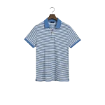 Ανδρική Μπλούζα GANT POLO PIQUE STRIPED 2062016 Γαλάζιο