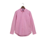 Ανδρικό Πουκάμισο GANT Ριγέ 3230037 RED OXFORD  STRIPE ΡΟΖ