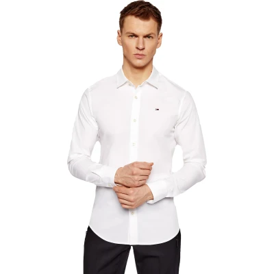 Ανδρικό Πουκάμισο Tommy Jeans DM0DM04405 Λευκό