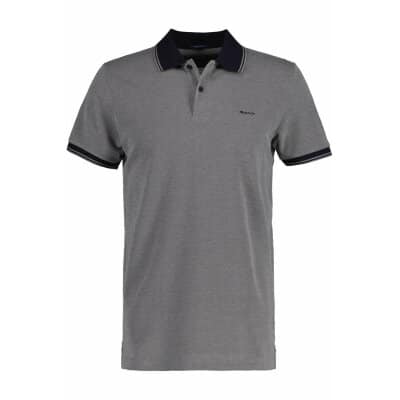 Ανδρική Μπλούζα GANT POLO OXFORD PIQUE 2057029 Γκρί
