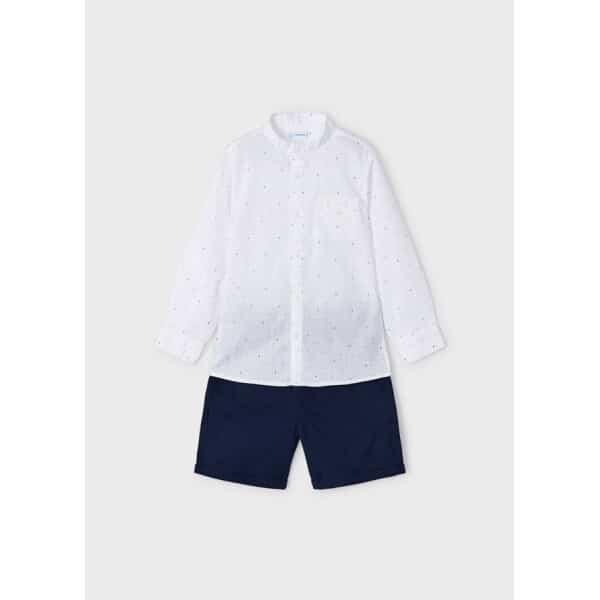 23-03242-018-L-4 ΣΕΤ ΒΕΡΜΟΥΔΑ ΠΟΥΚΑΜΙΣΟ ΜΑΚΡΥΜΑΝΙΚΟ ΑΓΟΡΙ MAYORAL 23-03242-018 - Image 1