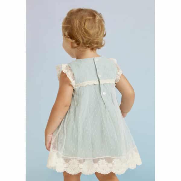 23-05006-058-L-3 Παιδικό Φόρεμα με Τούλι Πούα Εκρού Μέντα Abel & lula  23-05006-058 - Image 2